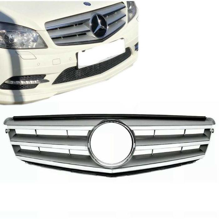 Решетка AVANTGARDE дизайн за MERCEDES W204 (2007-2014) хром/сива