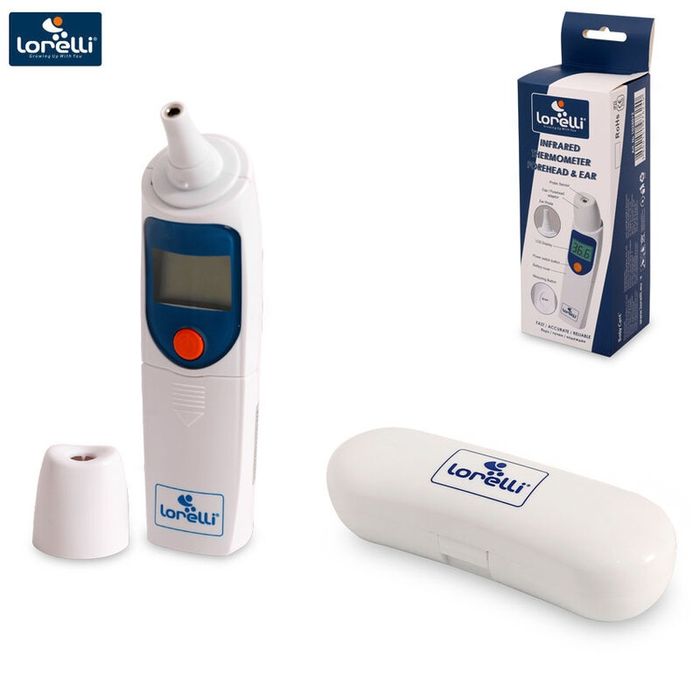 Термометър с инфрачервен сензор Lorelli, за ухо и чело