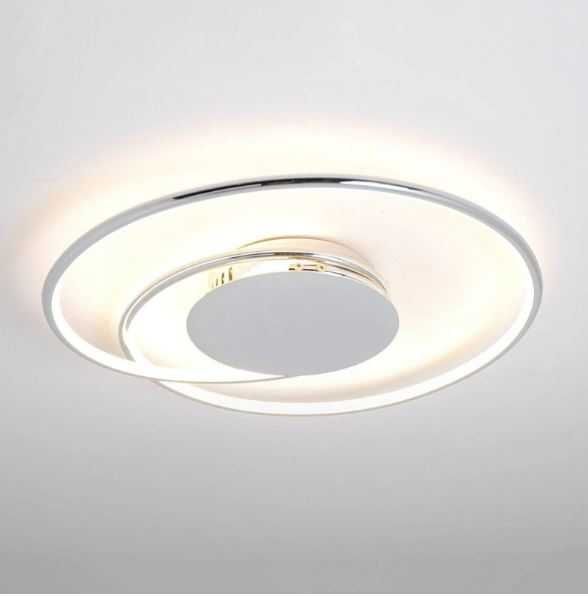 Lampă de tavan LED „Joline” (Modernă) în argintiu, fabricată din metal