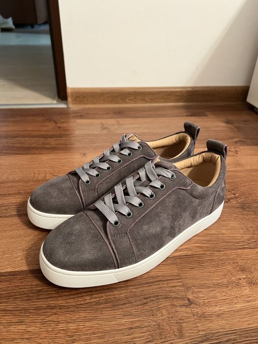 Pantofi Christian Louboutin gri-bej