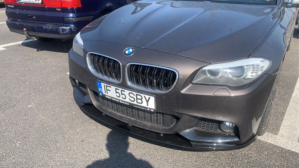 Negru Lucios Lip Prelungire Buza Bara fata BMW F11 F10 M