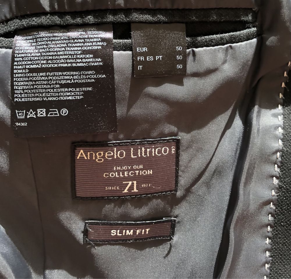 Мъжко сако”ANGELO LITRICO” - 50L