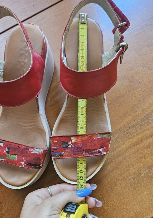 Sandale Prego , piele naturala ,cu platforma,  37