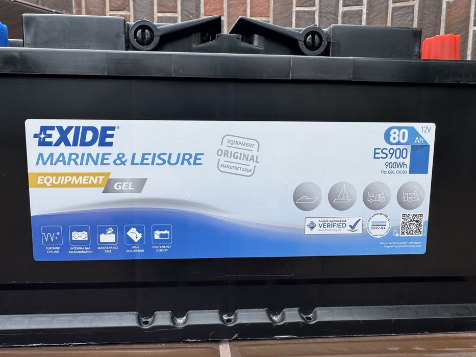 Гелови Батерии Exide ES900 12V 80Ah 900Wh GEL за кемпер/яхта