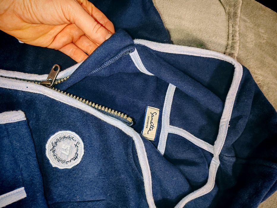 Salopeta fibra organica moale pt primăvara-toamna 62 și 68 băiețel