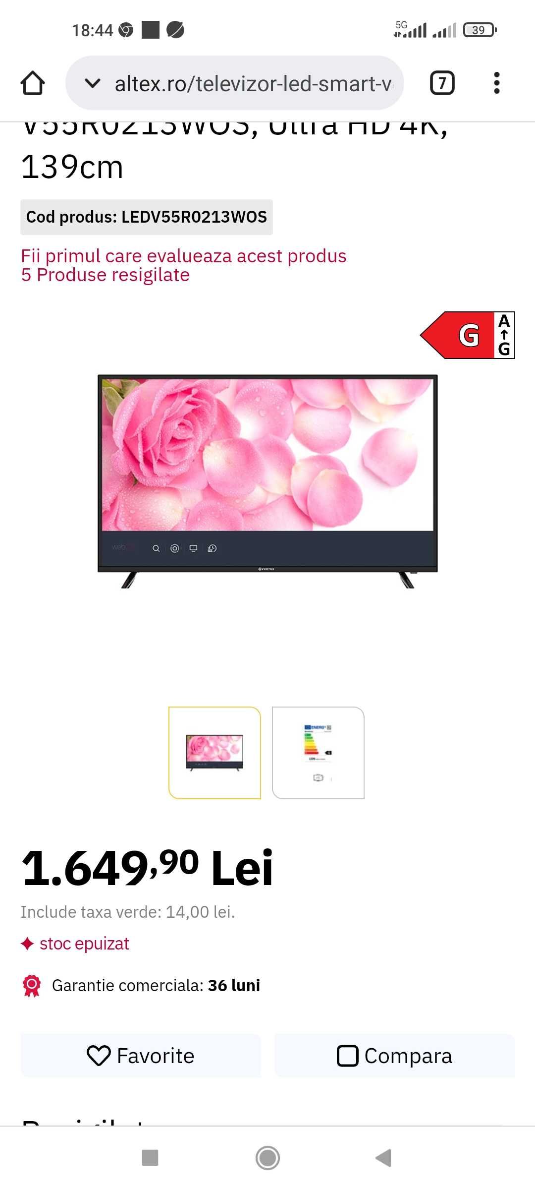 Tv Smart 4k 55inch foarte ieftin ,și ca nou