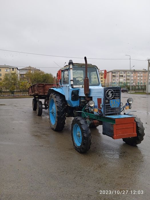 Продам МТЗ 80 + телега самосвал !