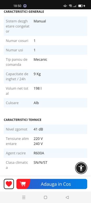 Vand combina Frigorifica