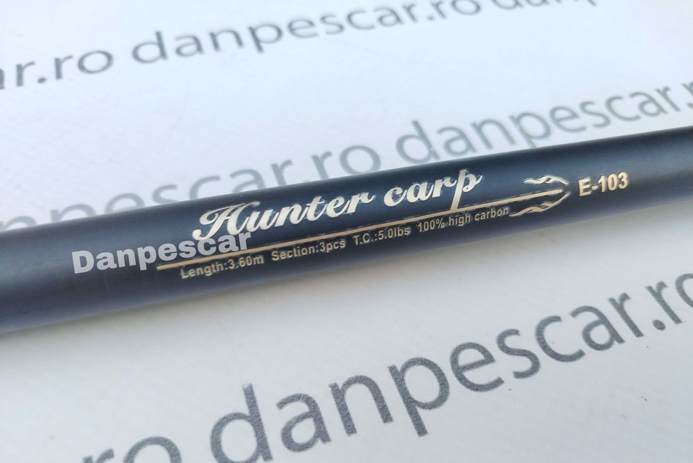 Lanseta 3,6 metri Wind Blade HUNTER CARP 4,5 LBS Mandrina Metalica