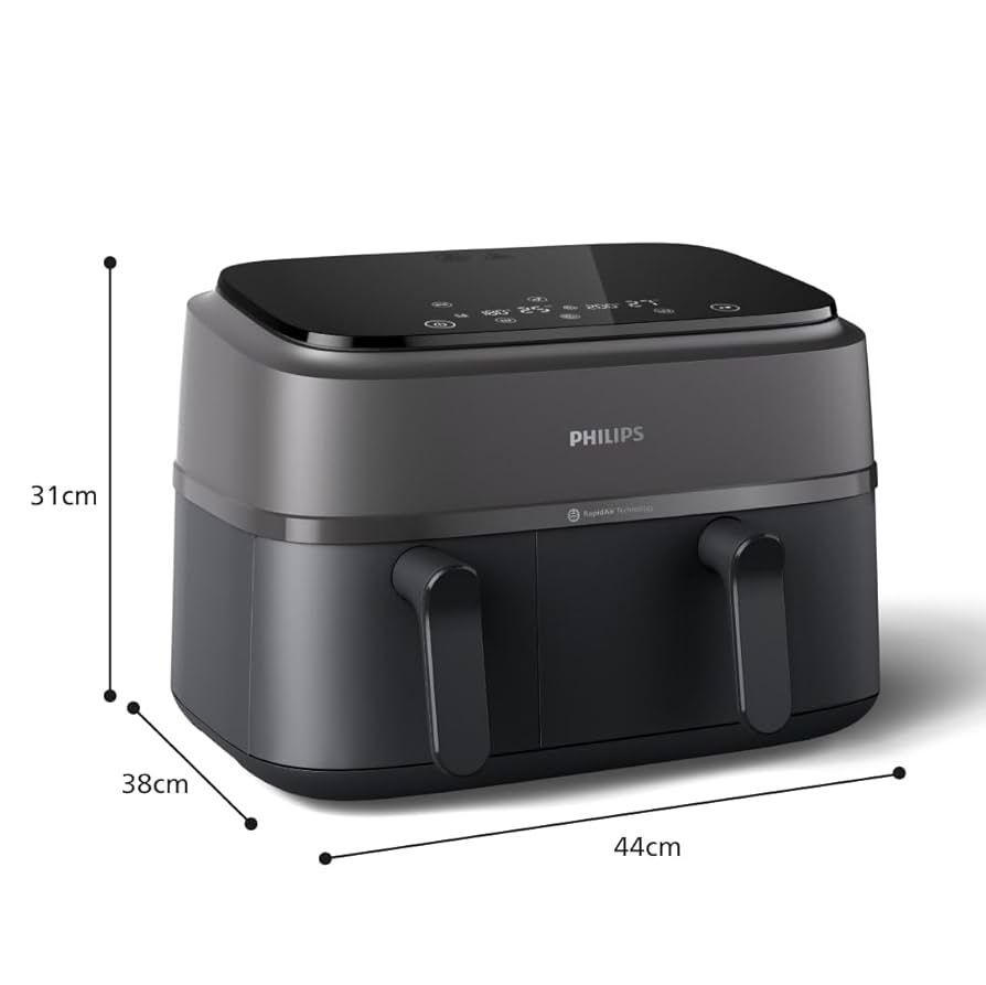 Аэрофритюрница Philips NA350 air fryer dual basket
