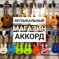 Укулеле в музыкальном магазине Аккорд в Павлодаре