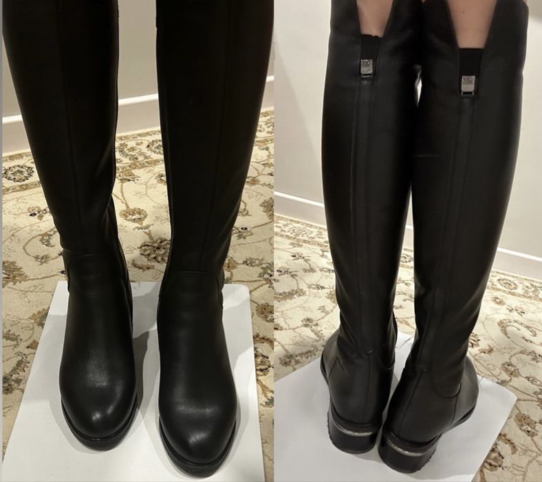 Сапоги высокие натуральная кожа