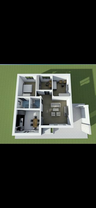 Casa parter 3dormitoare 120mp 2025 în Stefanestii Noi la 100m Primarie