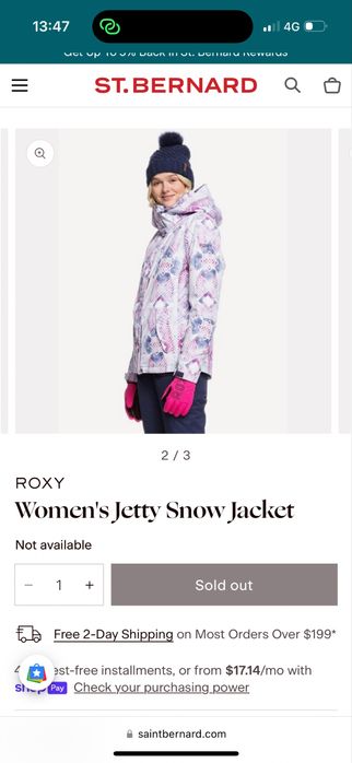 Geaca Ski Snowboard ROXY ( Ca si noua!)