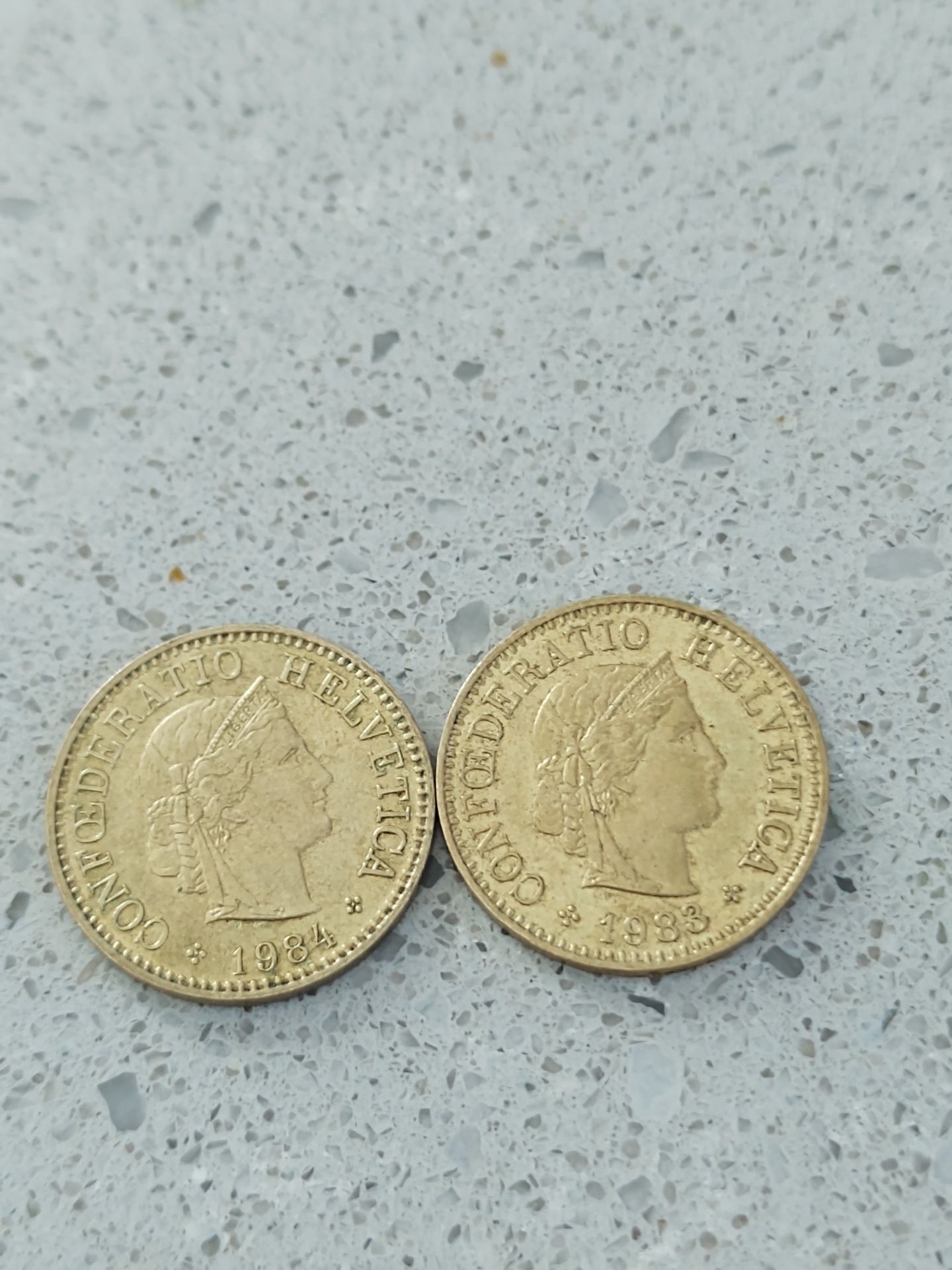 Monede elvețiene de colecție 1984 1983