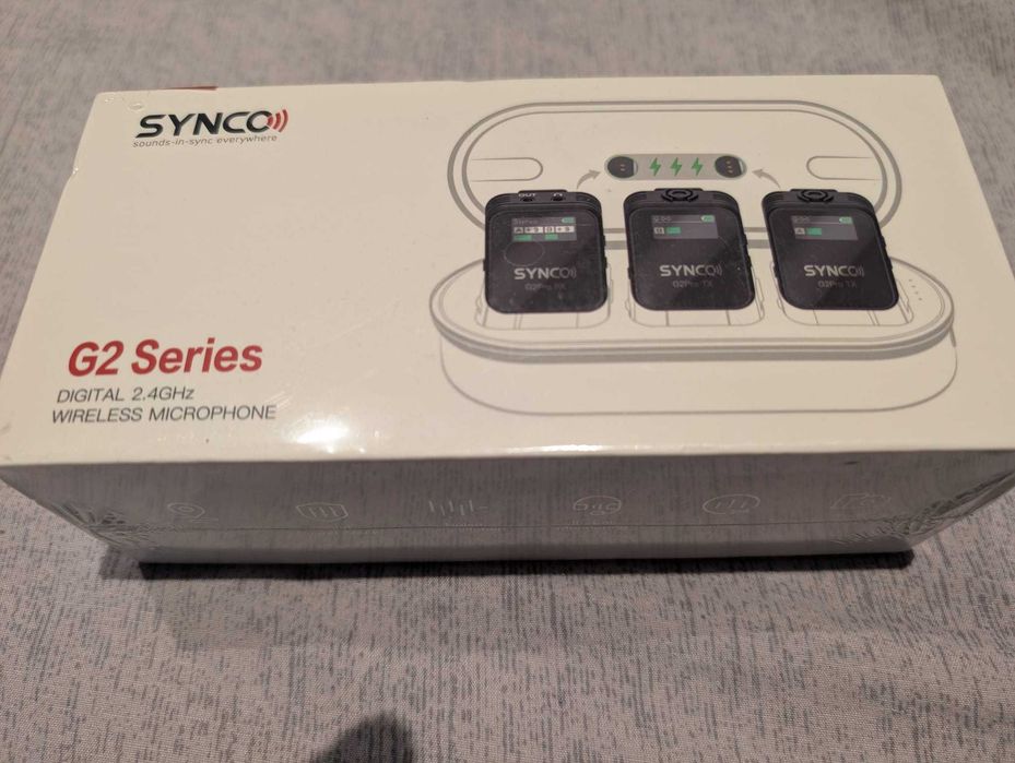 Microfon SYNCO G2A2 Pro microfon lavalier fără fir rază de acțiune200m