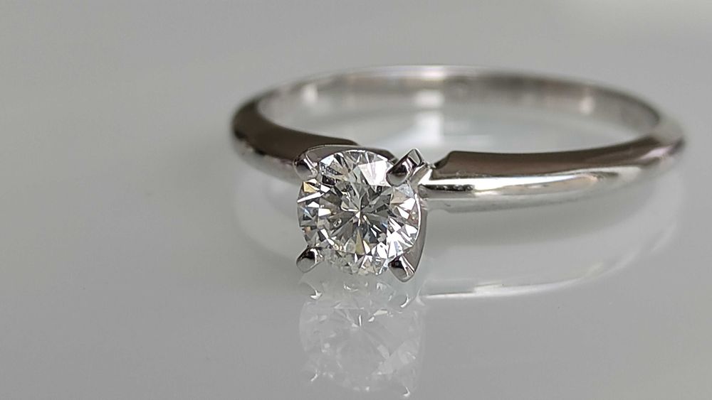 Inel aur 14k cu diamant 0.47ct