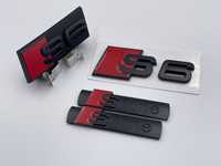 Set Embleme Audi S6 negru