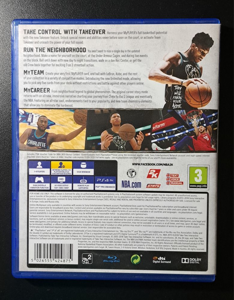 NBA 2K19 на PlayStation 4