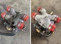 Curatare/Sablare cu gheata carbonica motoare, piese auto, motociclete