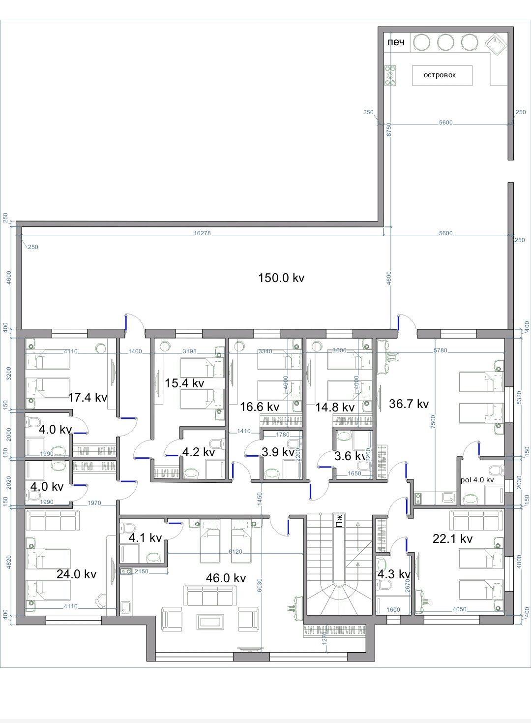 Продается Здание Гостиница,2150 КВ Юнусабад
