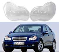 Set Sticle Sticla Geam Far Dispersor Capac Mercedes C Class W203 01-06