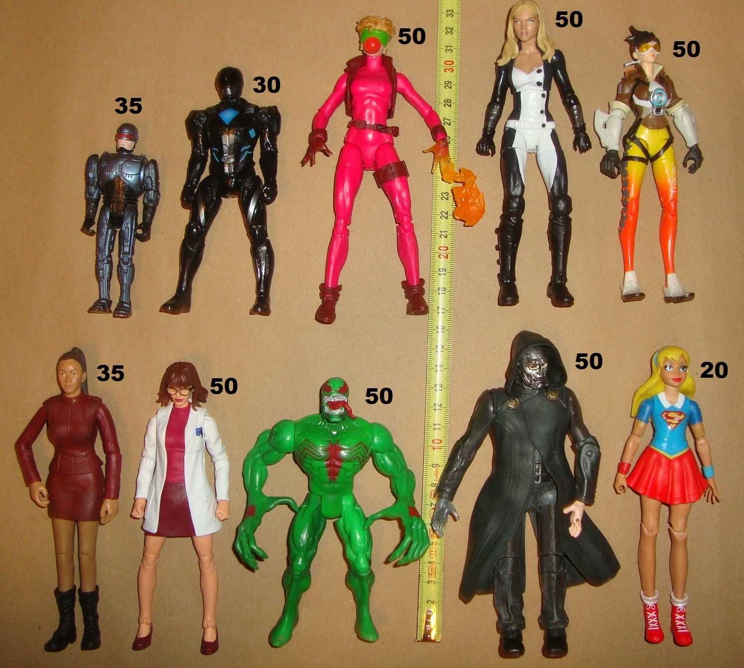 Figurine Vintage Spiderman, XMen Avengers Marvel Super eroi etc.