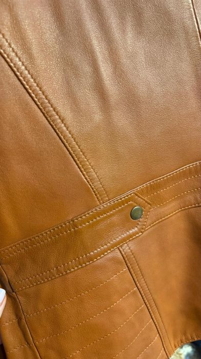 Jacheta piele lucrata manual!