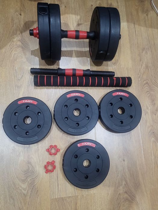 Set Gantera reglabila HMS SGP15, greutate totala de 16 Kg cu 14 piese