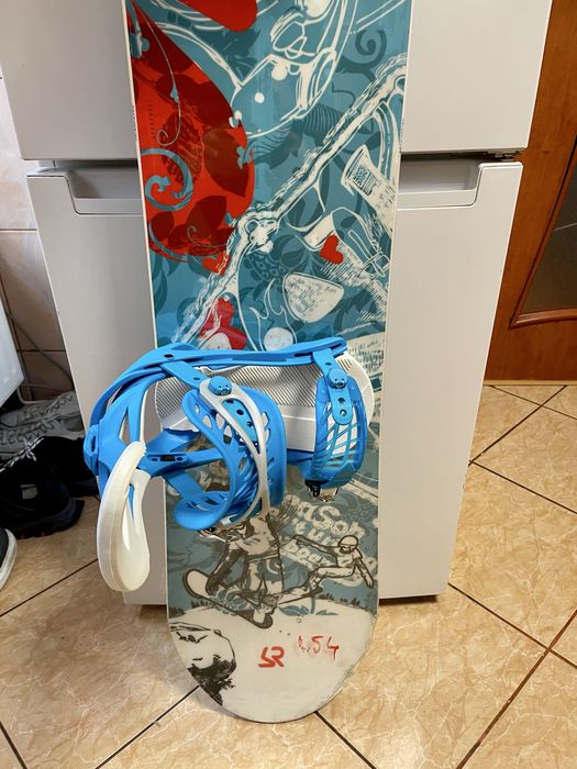 Placa snowboard 154 cm cu legaturi