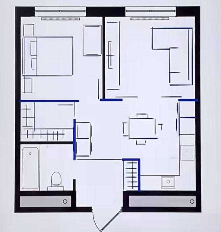 2к 7/9, Residence, 60м² с балконом, Сергели Хокимият`
