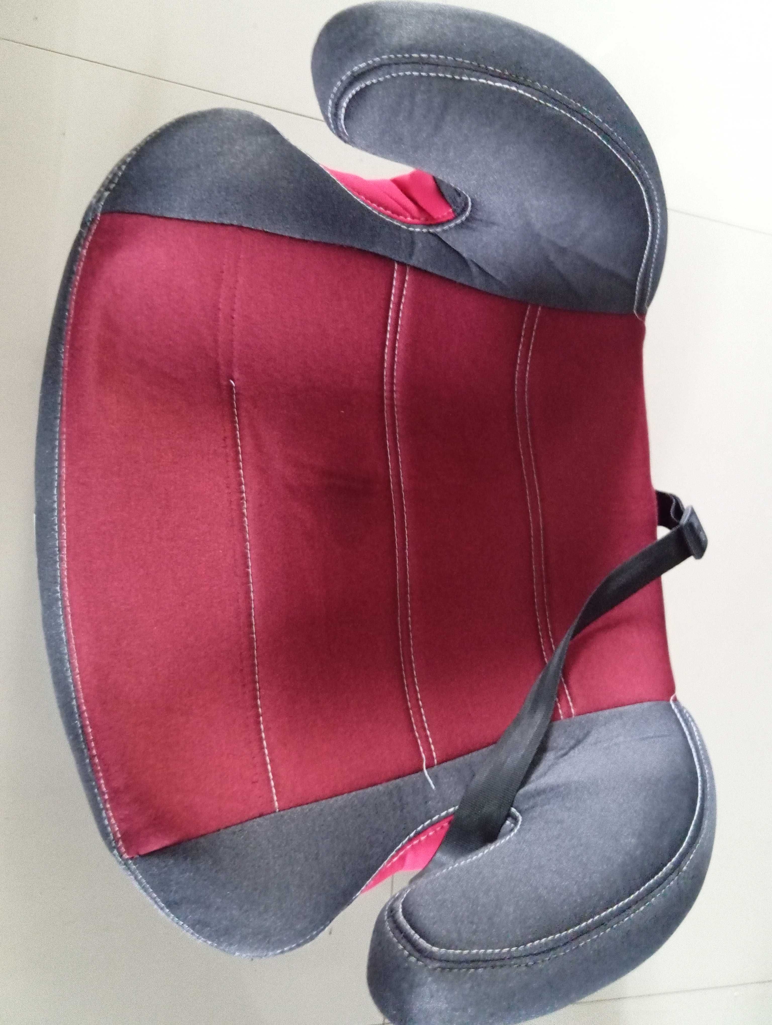 Inaltator auto, Travel Luxe, Isofix, 15-36 Kg, Black & Red