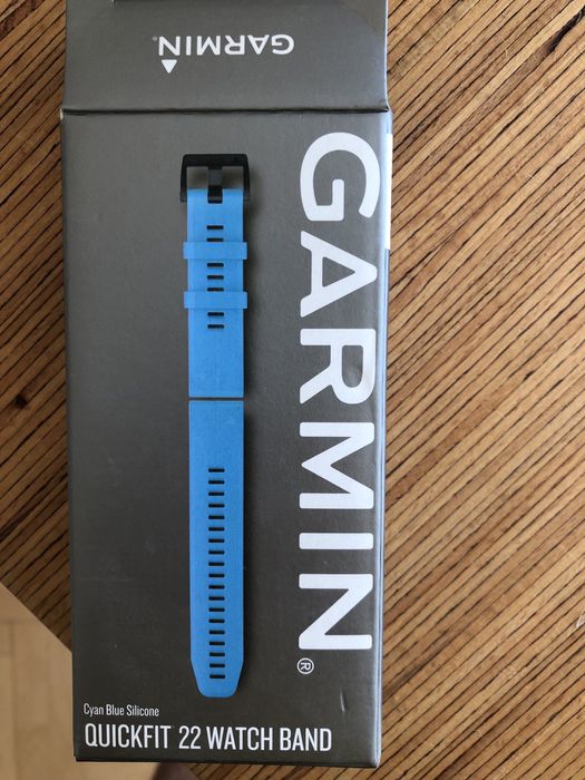 Каишка Garmin QuickFit 22 мм – синя, силиконова