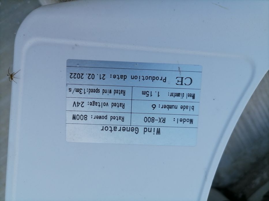 Eoliana 800w 24v