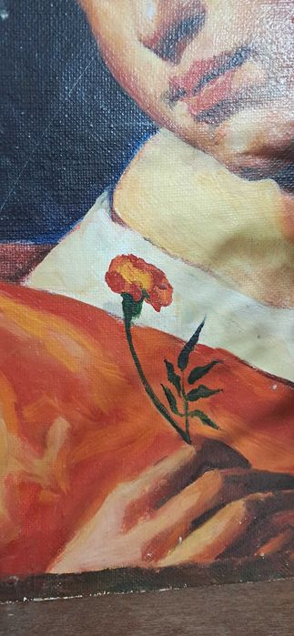 Картина без рамы, масло