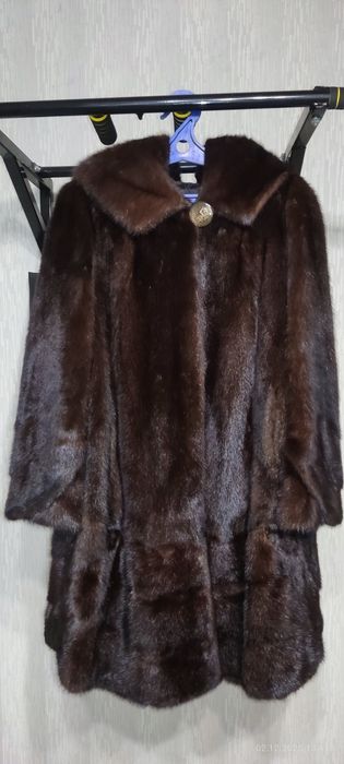 Шуба норковая коричневая