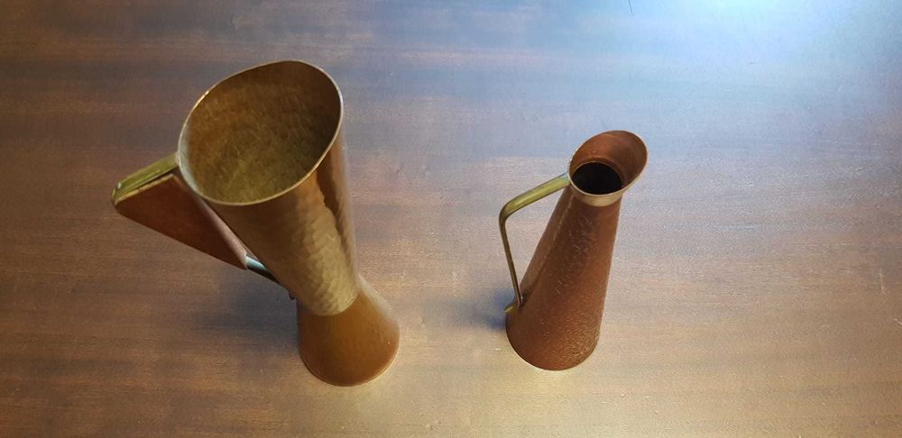 Obiecte de decor din alama combinatie de roz si galben