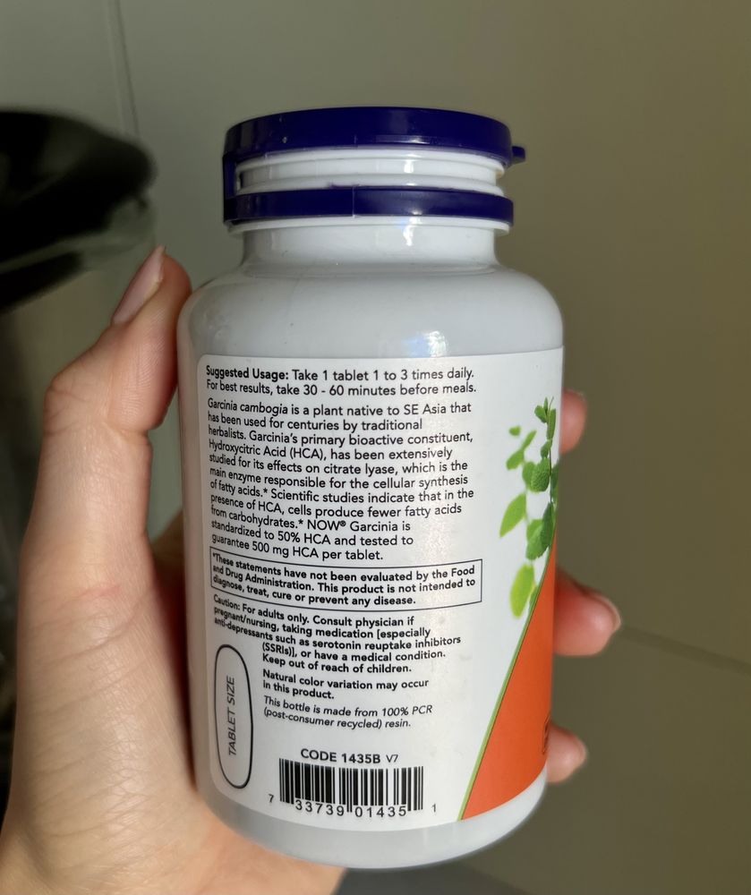 Garcinia 1000mg ,100 tab, pentru pierderea în greutate /slim/ bio