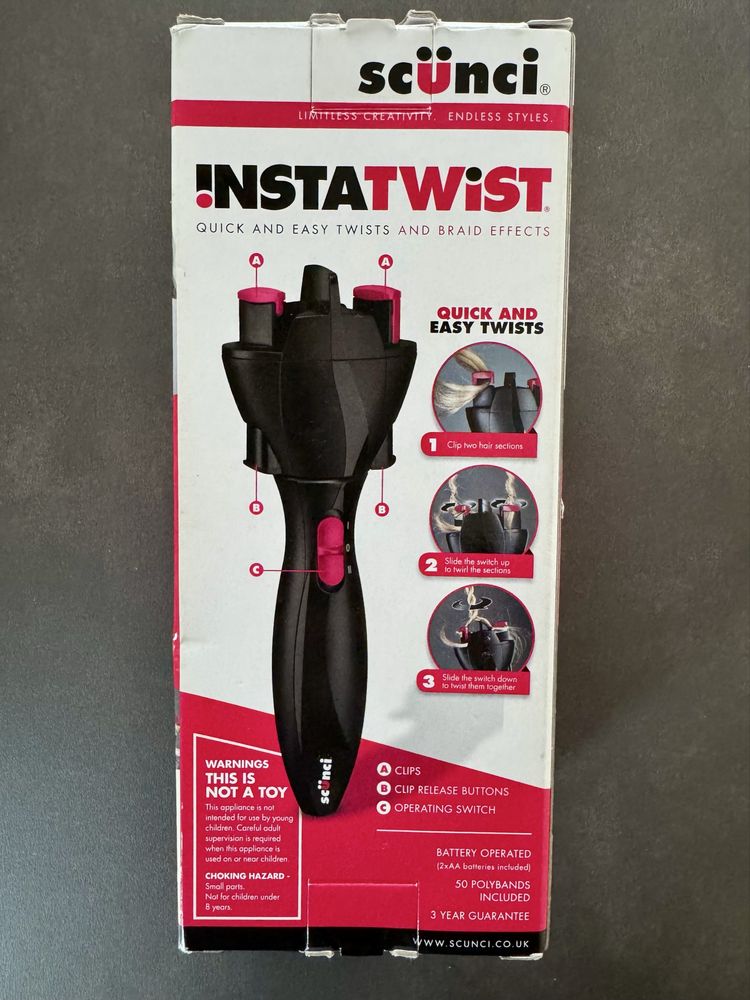 Уред за плитки Scunci insta twist