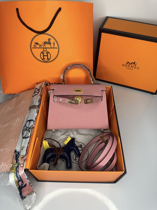 Geanta de lux HERMES Kelly mini 19  cm piele naturala 100% cadou c:43