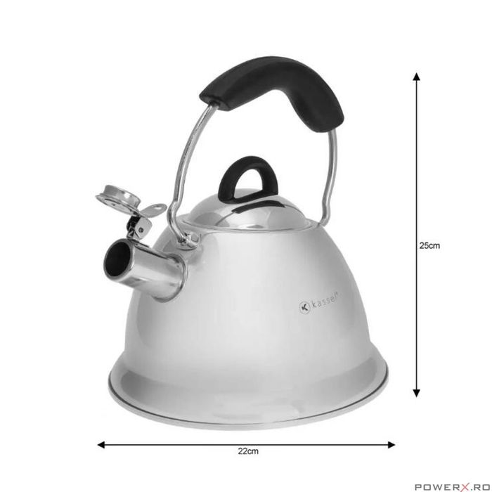 Fierbător tradițional fabricat din otel inoxidabil, ceainic 2.6