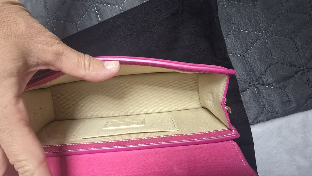 Jaquemus Chiquito small,pink,suede,ca noua,cu saculet,purtata 1 data