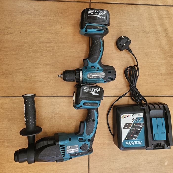 Set Makita,rotopercutor BHR 162,mașina gaurit/inșurubat BDF343