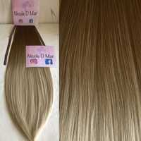 Coada/extensii imita perfect parul natural/ombre saten/blond