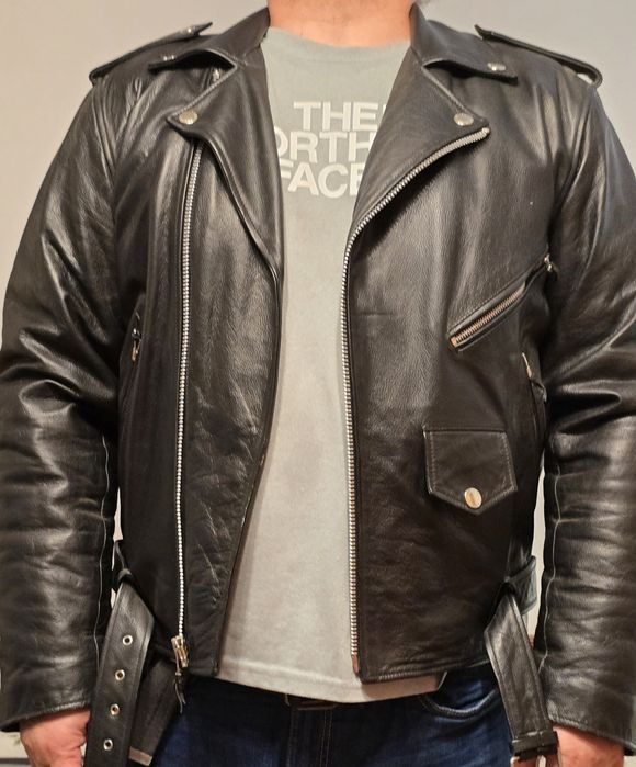 Geaca de motor, de piele