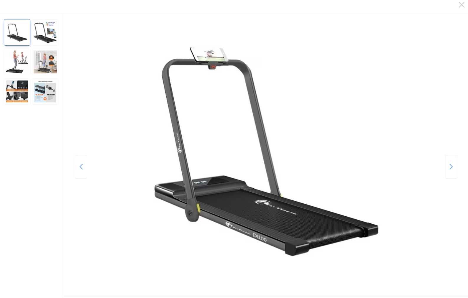 Banda de alergat electrica FitTronic® D1100, Viteza pana la 14kmh