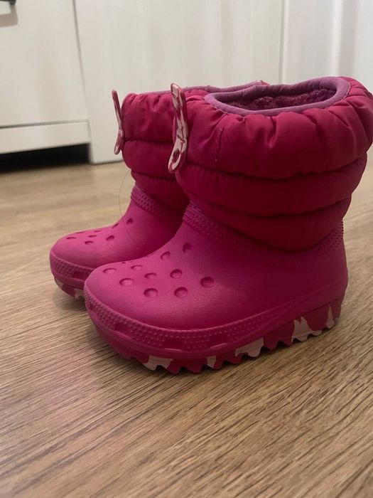 Ghete de iarnă impermeabile Crocs C8 pentru fete
