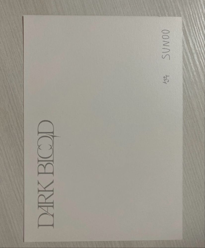 Album Dark Blood Sunoo Ver