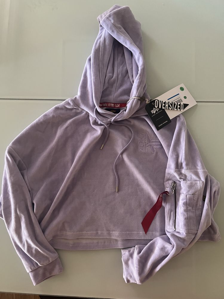 Alpha Industries горнище- crop top,нов, XS