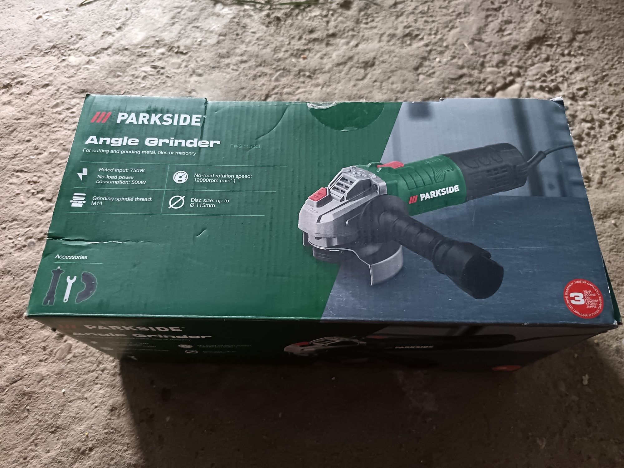 Polizor unghiular Parkside Nou Sigilat